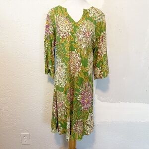 Rainbow Jo Hawaiian floral print tunic dress size xl
